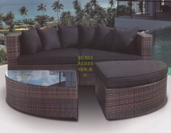 Фото - Плетеная мебель Quarter Round Sofa Set