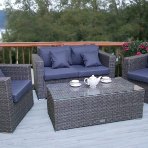 Allegro natur & grey set 3 комплект мебели плетеный