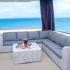 Atlantic мебель плетеная с угловым диваном белая
