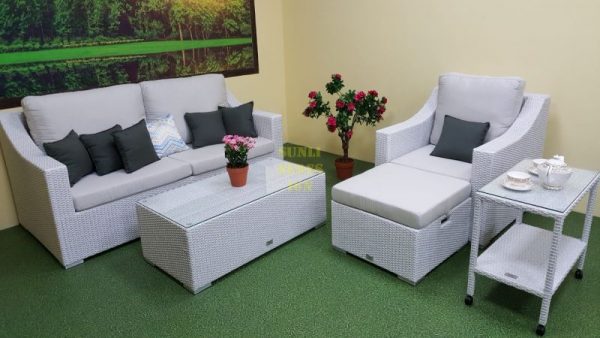 Фото-Pegas Lounge set white садовая мебель