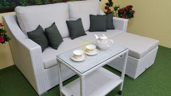 Фото-Pegas patio set мебель из ротанга белая