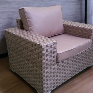 Cinzano beige кресло плетеное