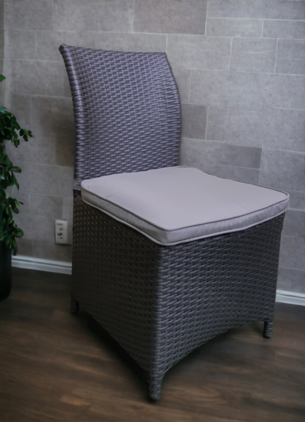 Rose grey стул плетеный серый