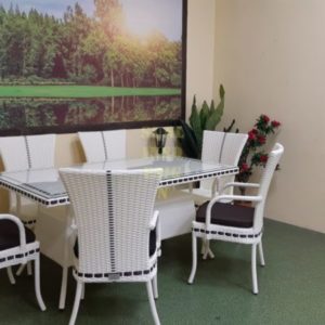 Плетеная мебель Aura white cream / Sunlinedesign Outdoor