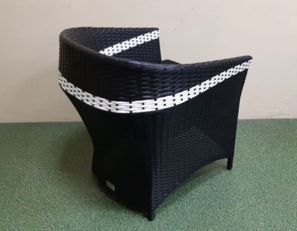 Asturias black 200 + 6 Обеденное кресло плетеное