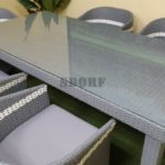 Asturias grey 200 + 6 Плетеная мебель на террасу