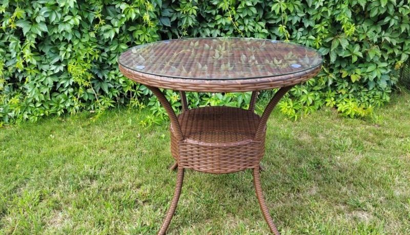 Octava brown LW Стол D80 ротанг искусственный